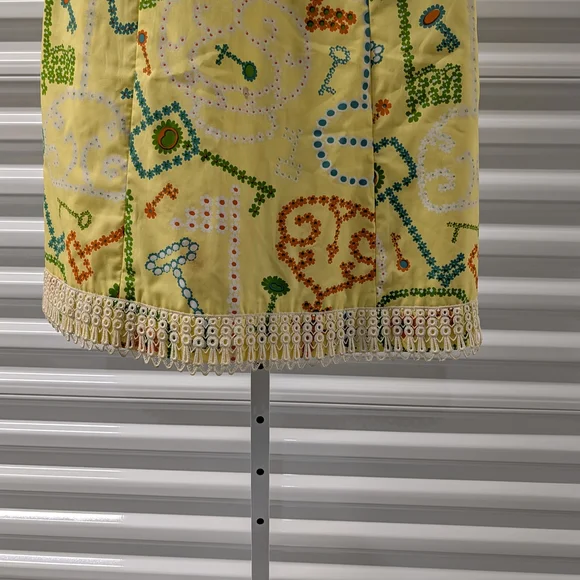 Vintage 60's Shifts International Miami Hand Screened Key Print Shift Dress - Picture 3 of 5